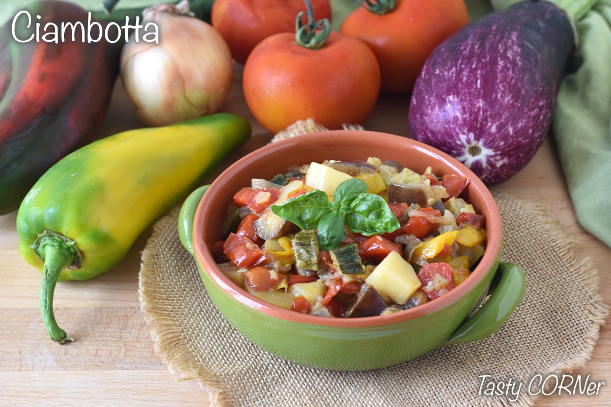 ciambotta the italian vegetable stew italian ratatouille healthy easy meal by tastycorner