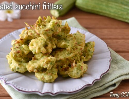 Grated zucchini fritters