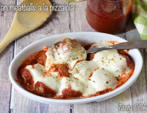 Italian Meatballs a la pizzaiola