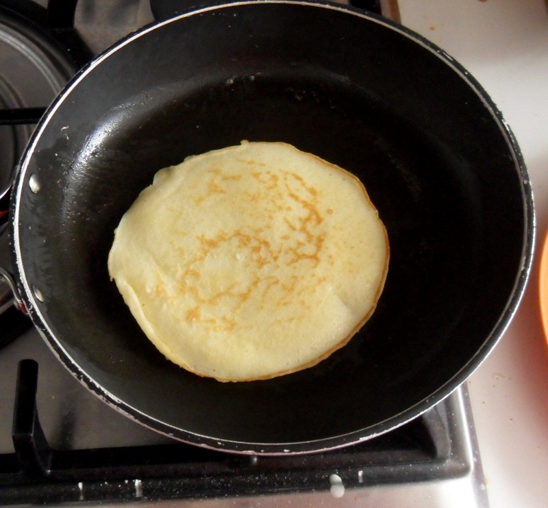 cook the pancakes on both sides