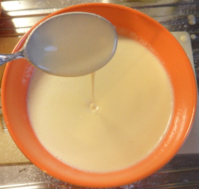 the pancake batter must be smooth and homogeneous