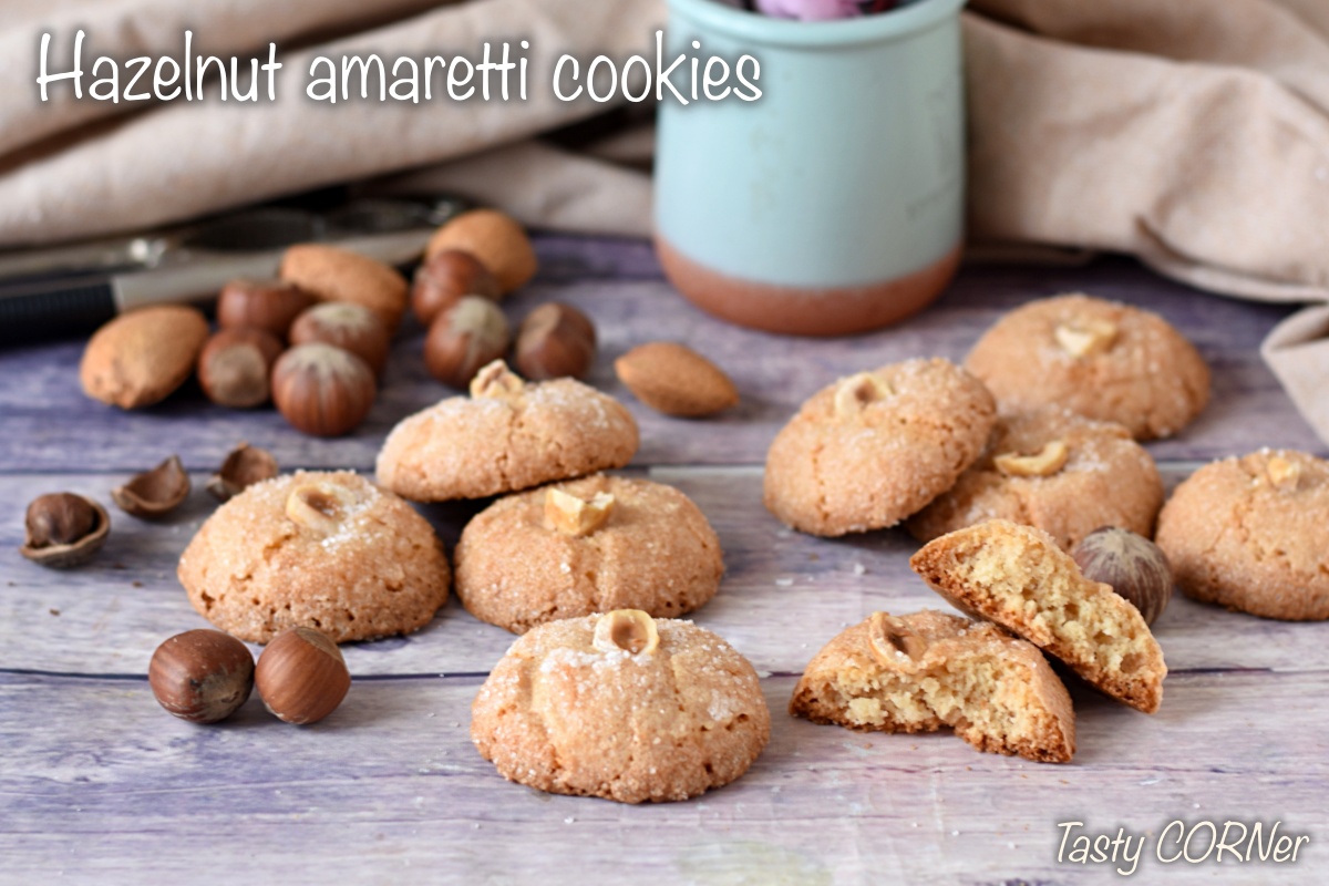 Hazelnut amaretti cookies 4 ingredients easy recipe gluten-free dairy-free no flour no butter only whites egg