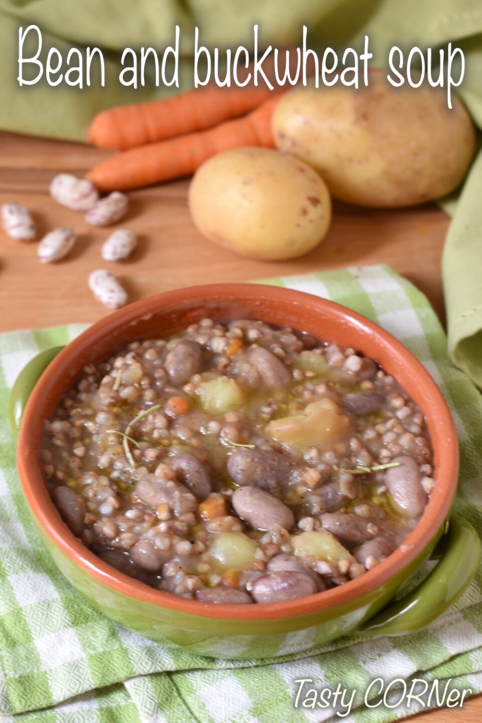 en_v_ bean and buckwheat soup easy gluten-free recipe of a creamy and hearty soup by tastycorner
