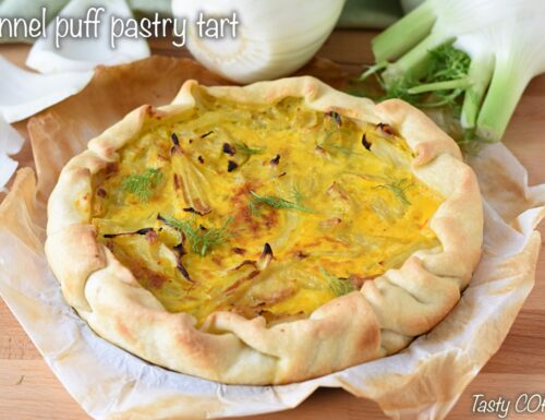 Fennel puff pastry tart