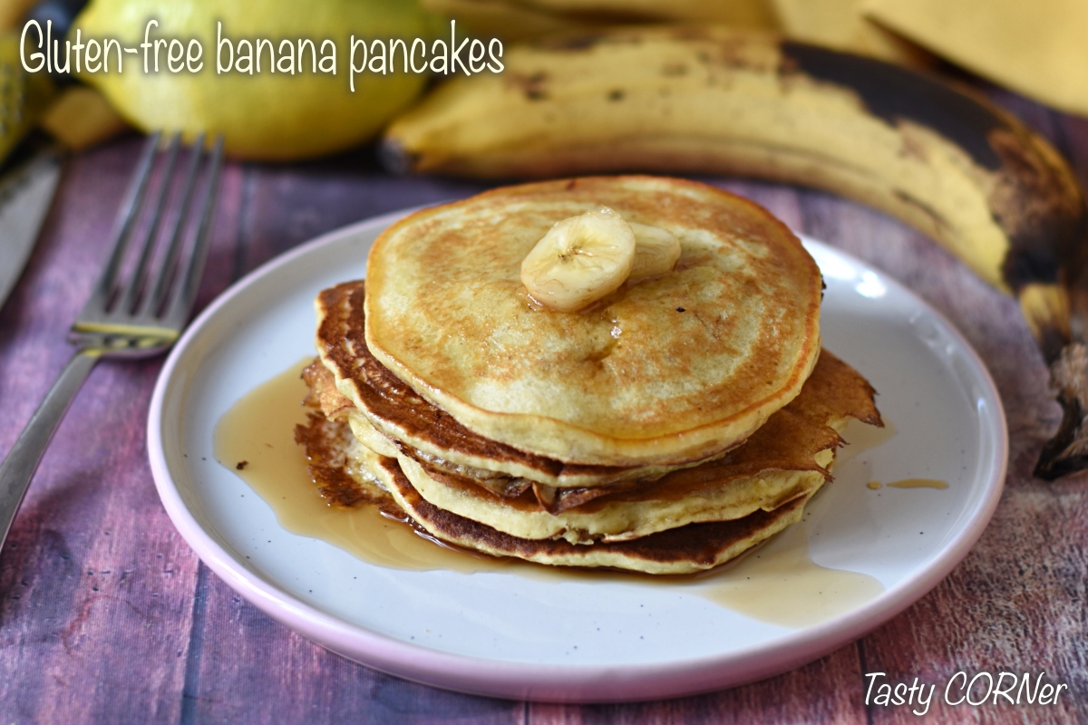 gluten-free banana pancakes dairy-free option lactose-free fluffy pancakes with overrip bananas