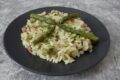 Asparagus and guanciale risotto