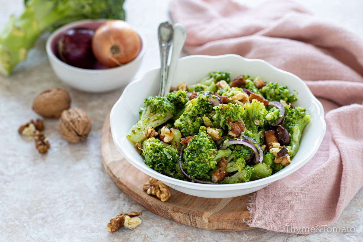 easy broccoli salad with bacon