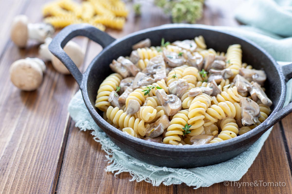 creamy mushroom pasta