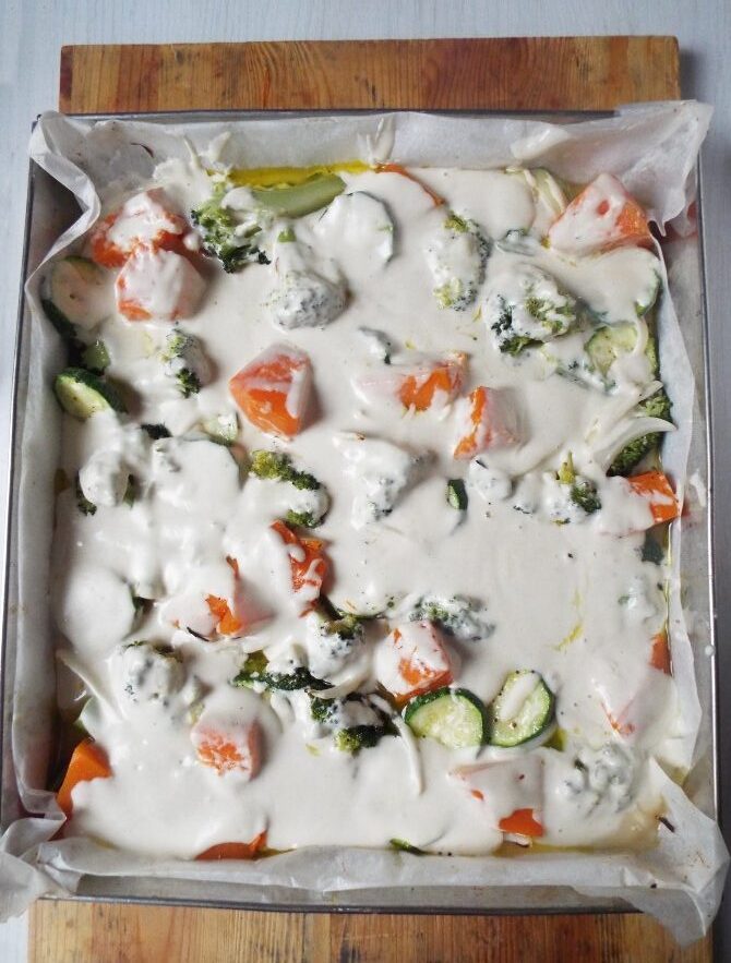 batter with vegetables