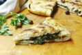 White Pizza with Escarole and Olives